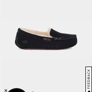 UGG womens Ansley slippers, used, black, size 10